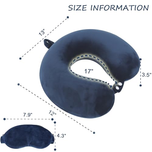 Pure Memory Foam Travel Pillow Set for Adults (2 Count)