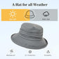 Women's Waterproof UPF 50+ Wide Brim Packable Rain Hat