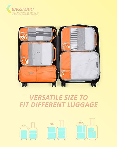 6 Set Compression Packing Cubes for Travel (6 Count)