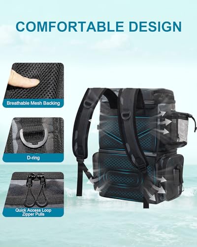Fishing Backpack with Rod Holders