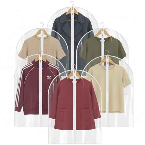 All Clear Garment Bags for Travel (6 Count)