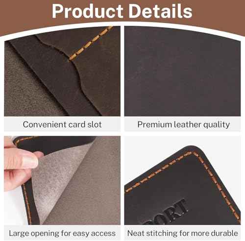 Premium Leather Passport Holder for Travel