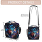 Animal Wolf Kids Lunch Box for Girls Boys Reusable Insulated Lunch Bag for Kids Toddler Thermal Cooler Spacious Lunchbox with Shoulder Strap Lunchbag for School Work Picnic (print 28)