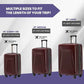 Traverse 3 Piece Carry On & Checked Suitcase Set with 360° Spinner Wheels (3 Count)