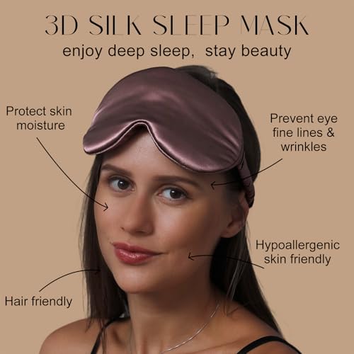 Adjustable 3D 22 Momme 100% Mulberry Silk Sleep Mask
