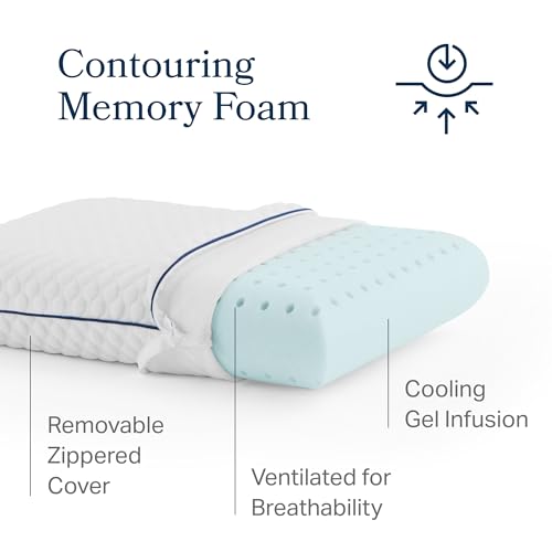 Cooling Gel Memory Foam Camping Pillow