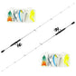 2 Piece Fishing Rod and Spinning Reel Combos with Lures Set Fishing Bag Portable Fishing Rod Kit for Saltwater Freshwater Travel Fishermen Gift (2 Count)