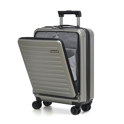 20 Inch Carry On Luggage with Front Pocket