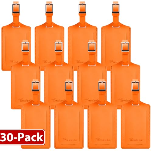 30 Pack Luggage Tags for Suitcases Airplane Travel Essentials (30 Count)