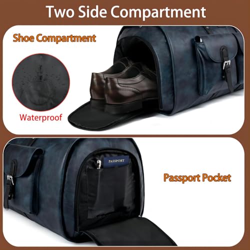 Garment Bag for Travel Convertible Carry on Travel Duffel Bag for Men Women