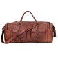 Leather Duffle Bag for Men Luggage Handmade Travel Bag Carry On Luggage Weekender Bags Overnight Gym Sports Cabin Holdall Bag For Airplanes Men And Women