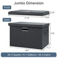 Large 17" 36 Quart Collapsible Stackable Storage Bins with Lids (3 Count)