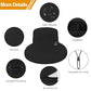 Sun Hats for Women Bucket Hat UV Protection Fishing Hat Wide Brim Safari Hats 2 in 1 Zip