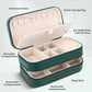Small Travel Jewelry Box with Double Zipper