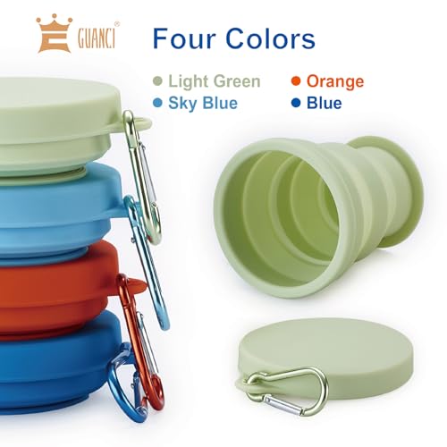 Silicone Collapsible Cup for Traveling (4 Count)