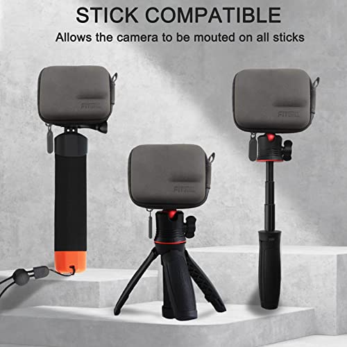 Grey PU Mini Carrying Case for Go Pro Hero 13