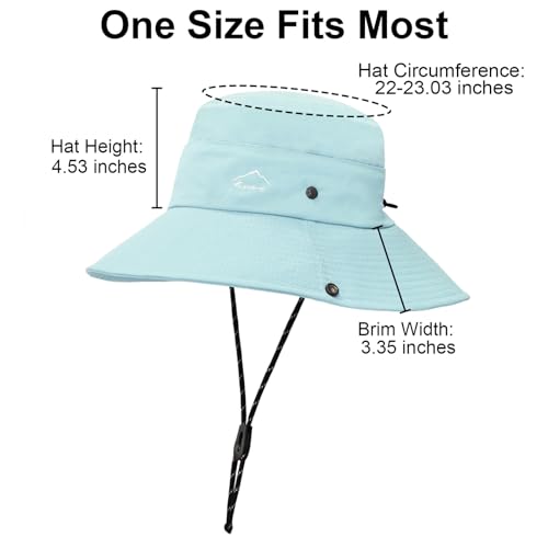 Sun Hats for Women Bucket Hat UV Protection Fishing Hat Wide Brim Safari Hats 2 in 1 Zip