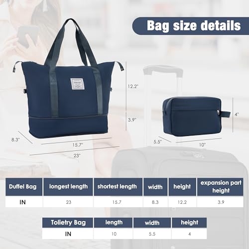 Softside Luggage Set Lightweight 3 Piece Suitcase with Duffel Bag (3 Count)