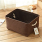 Decorative Basket Rectangular Fabric Storage Bin Organizer Basket with Handles for Clothes Storage