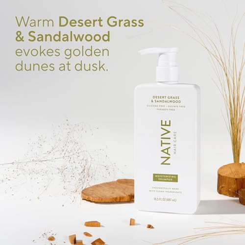 Desert Grass & Sandalwood Moisturizing Conditioner contains Naturally Derived Ingredients (33 Fl Oz)