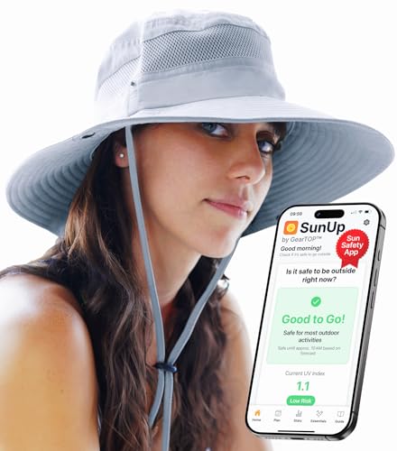 Safari Hat for Men Sun Hats for Women UV Protection UPF 50+ Fishing