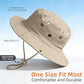 Sun Hats for Men Women Safari Hat Foldable Fishing Hat UPF 50+ Bucket Hat