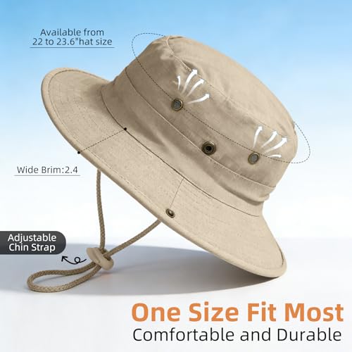 Sun Hats for Men Women Safari Hat Foldable Fishing Hat UPF 50+ Bucket Hat