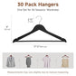 Wooden Coat Hangers (30 Count)