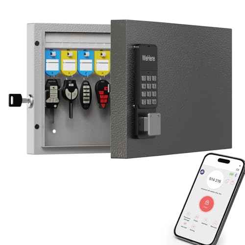 24 Key Lock Box Smart Key Organier Cabinet with Keypad & App for Office