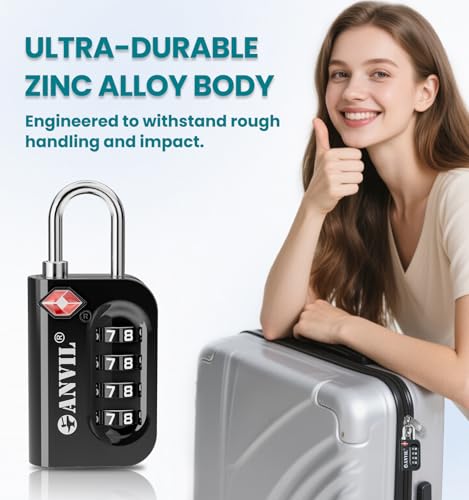 TSA Approved Luggage Lock (6 Count)