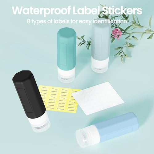 Travel Bottles for Toiletries 3oz (17 Count)