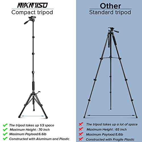 69" Camera Tripod Monopod with 3