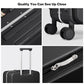 20 Inch Carry On Luggage 22x14x9 Airline Approved PC Hard Shell Suitcase Top Opening Aluminum Frame Travel Suitcases with Wheels