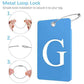 2 Pack Initial Luggage Tags for Suitcases Airplane Travel Essentials (2 Count)