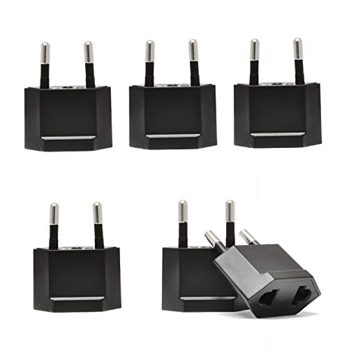 USA Canada to European Plug Adapter (6 Plug adapter)