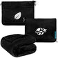 Compact 2-in-1 Travel Blanket Pillow for Airplane Flight, Black
