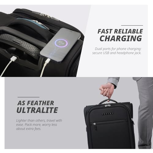 Underseat Carry On Luggage with Wheels