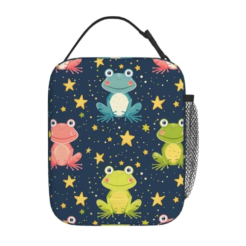 Frog Insulated Lunch Box for Women Men Frog Lunch Bag for Travel