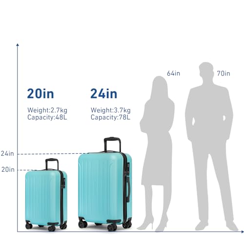 Carry on luggage 22x14x9 Airline Approved Suitcase