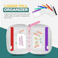A7 Waterproof Pill Organizer with 7 PCS L Size Zippered Pill Pouches for A7 Binder (7 Count)