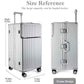 Super Large Aluminum Frame Zipperless Checked Luggage Front Pocket