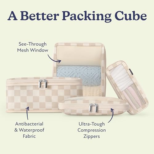 Space Saving Compression Packing Cubes for Women 6 (6 Count)