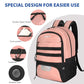 Soccer Backpack Bag with Ball Holder Ventilated Shoe Compartment Large Capacity Sports Gear Bag for Basketball Volleyball Gym