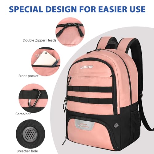 Soccer Backpack Bag with Ball Holder Ventilated Shoe Compartment Large Capacity Sports Gear Bag for Basketball Volleyball Gym