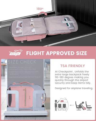 40L Travel Backpack for Women & Men
