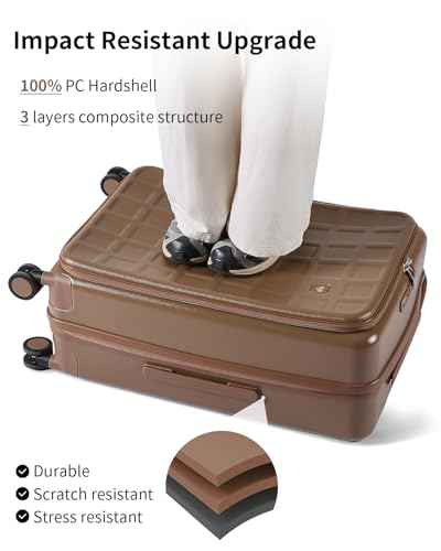 Expandable Top Opening Luggage Sets 2 Piece with Spinner Wheel (2 Count)