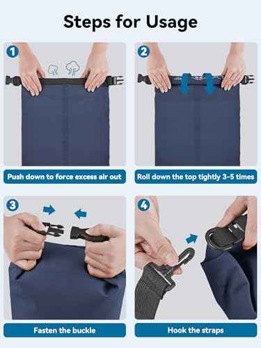 Waterproof Dry Bag Backpack with Emergency Whistle
