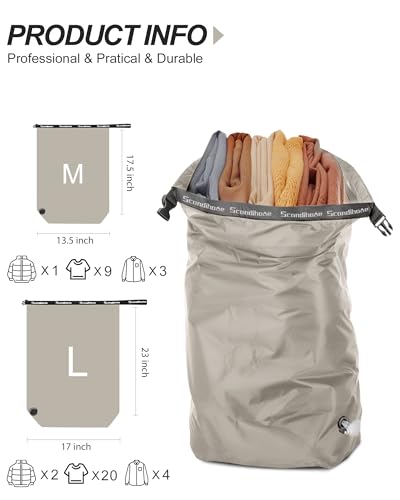 Compression Travel Laundry Bag for Dirty Clothes