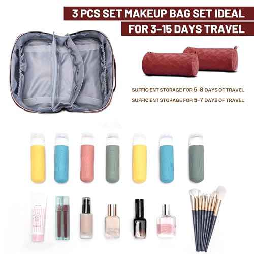 Travel Makeup Bag (3 Count)