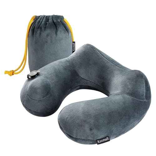 Inflatable Travel Neck & Shoulder Pillow for Airplanes&Long Trips